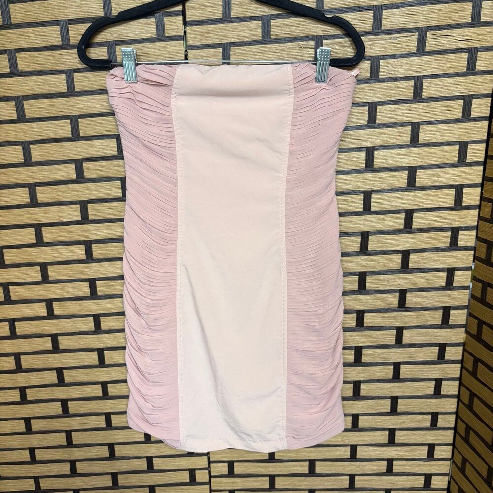 C. Luce Pale‎ Pink Strapless Dress Size Small